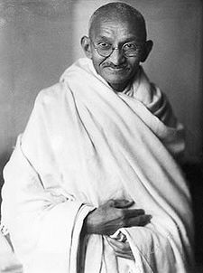 Mahatma Gandhi (source wikipedia.org)
